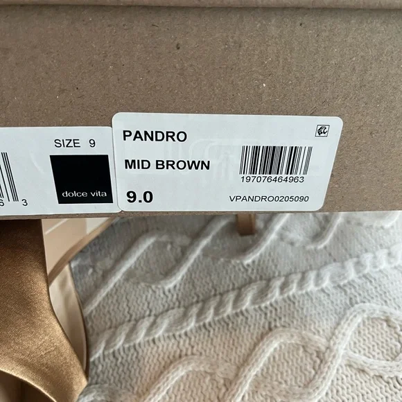 Dolce Vita “Pandora” Ankle Buckle mid- brown Platform Block Heel Sandals SZ 9 - Picture 5 of 16